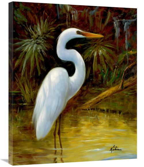 Global Gallery GCS-132584-2835-142 28 x 35 in. Tropical Egret I Art Pr