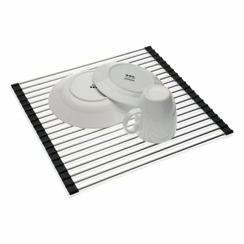 Draining Rack for Kitchen Sink Versa Eloy Steel Aluminium Silicone (32
