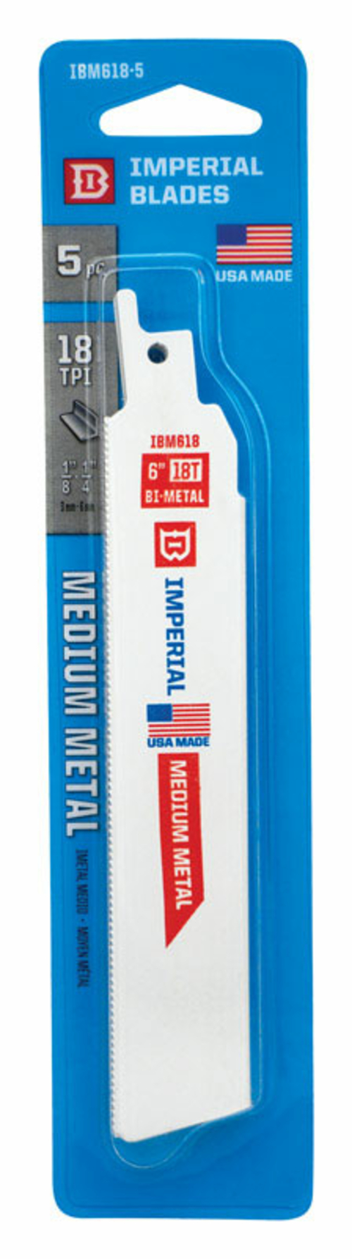 Imperial Blade 2795748 6 in. Bi-Metal Blade - 18 TPI - Pack of 5