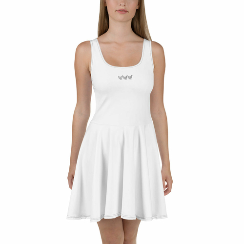 Jacki Easlick Three Chickens Skater Dress