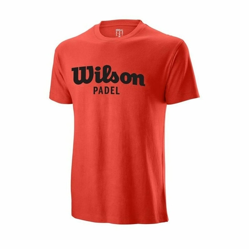 Men’s Short Sleeve T-Shirt Wilson Script Red