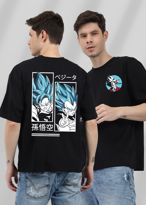 Songoku Men Oversized Printed T-Shirt