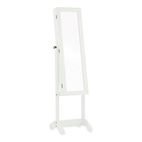 Mirror Jewellery Stand White MDF Wood (36 x 140 x 36,5 cm)