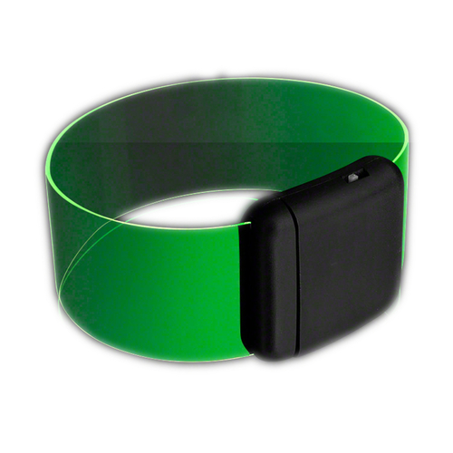 Blinkee CWLBMC-GR Cosmic Green LED Bracelets Magnetic Clasp