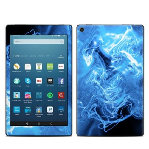 DecalGirl AKHD87-QWAVES-BLU Amazon Kindle Fire HD8 2017 Skin - Blue Qu