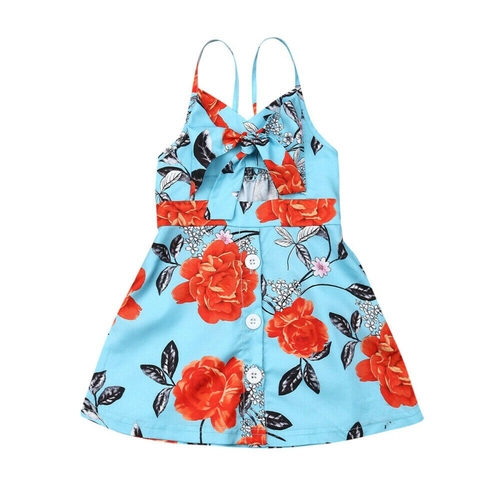 FOCUSNORM Toddler Kids Baby Girl Dress Sleeveless