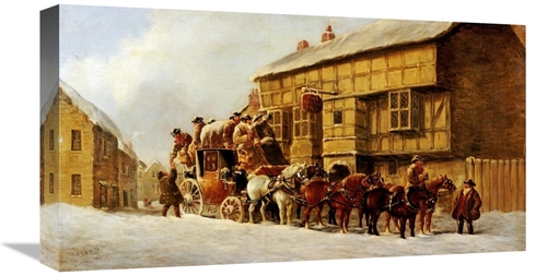 Global Gallery GCS-268276-22-142 22 in. Outside the George Inn, Wi