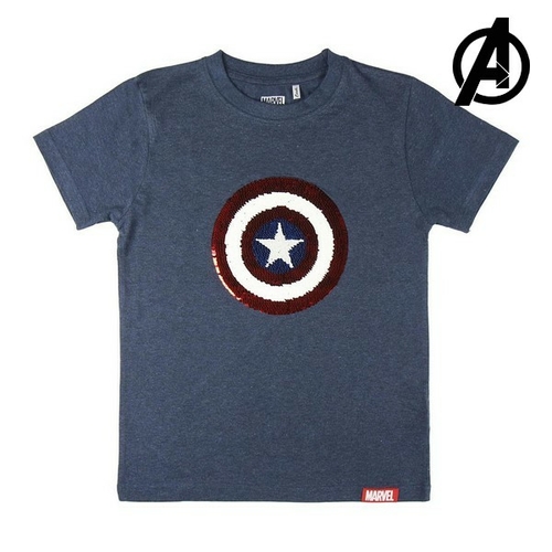 Children’s Short Sleeve T-Shirt The Avengers Navy Blue