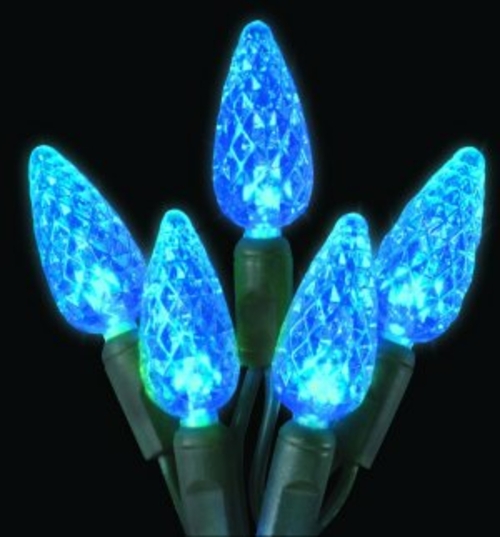 Reinders 20611R-B C6 LED Light Strands - Blue Full Wave