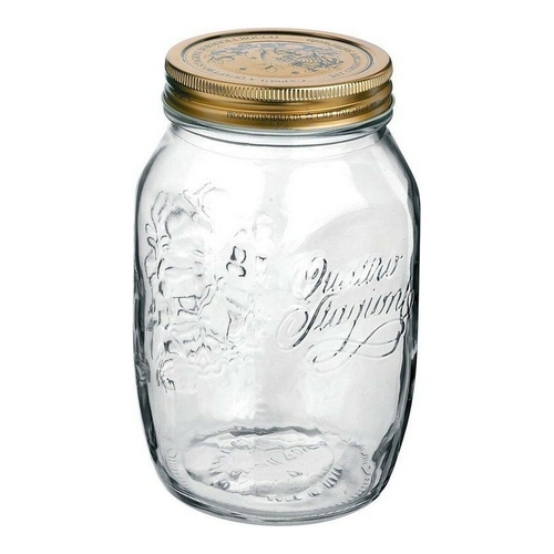 Glass Jar Bormioli 365160MDE121990 Transparent Glass 1 L Hermetic