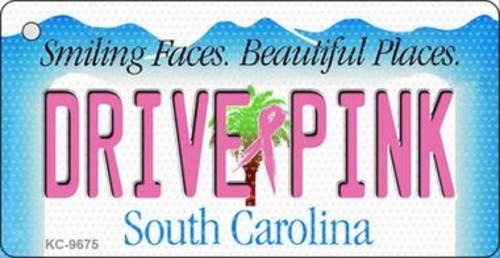 Smart Blonde KC-9675 Drive Pink South Carolina Novelty Key Chain - 1.5