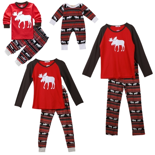 Xmas Moose Fairy Christmas Family Matching Pajamas