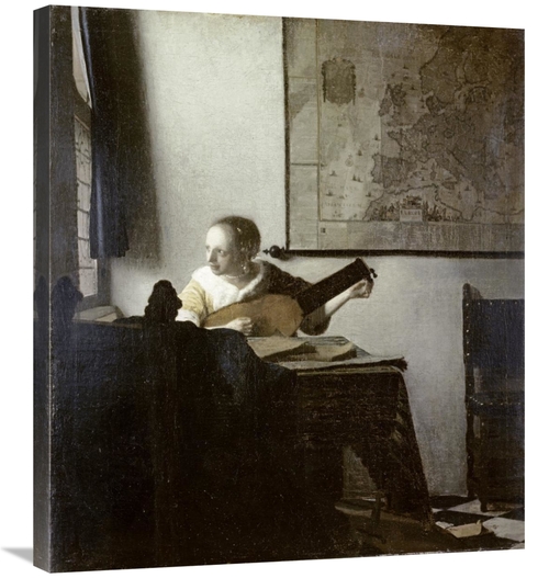 Global Gallery GCS-281423-30-142 30 in. The Lute Player Art Print - Jo