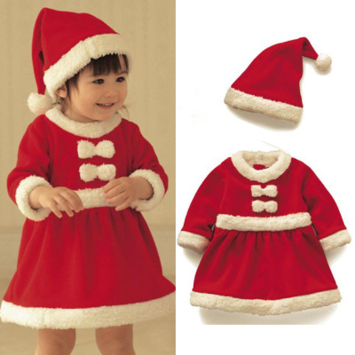 Newborn boys girls Christmas New baby romper Santa