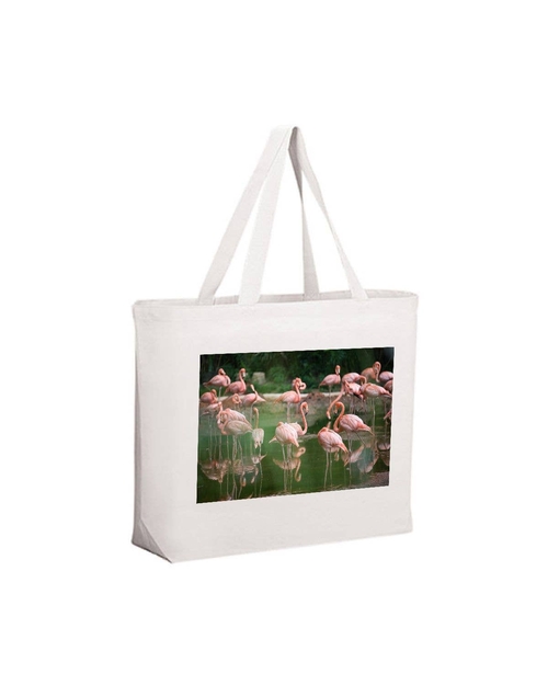 Pink Flamingos Tote Bag Grocery Beach bag