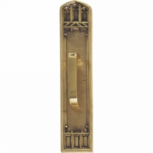 Brass Accents A04-P5841-TRD-610 Oxford Pull Plate with Traditional Pul