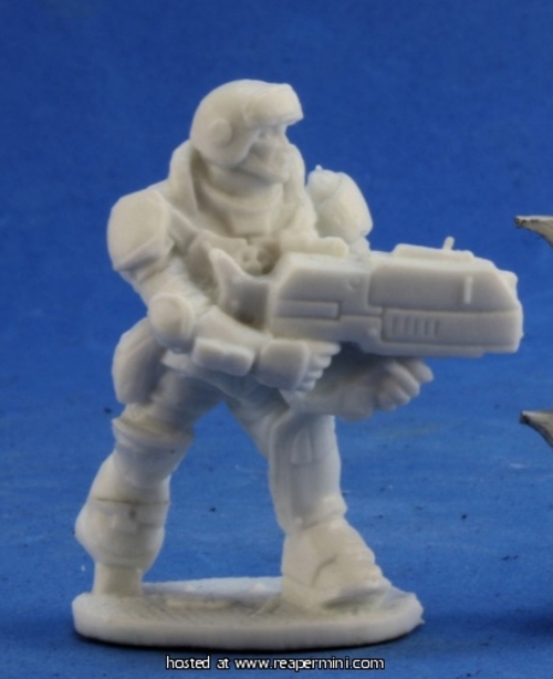 Reaper Miniatures REM80048 25mm Scale Aztec IMEF Trooper, Bobby Ja