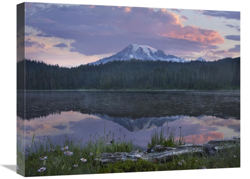 Global Gallery GCS-396887-1824-142 18 x 24 in. Mount Rainier & Reflect