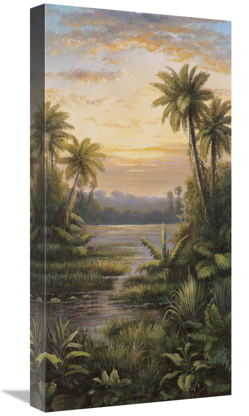 Global Gallery GCS-122583-1224-142 12 x 24 in. Tropical Lagoon II Art 