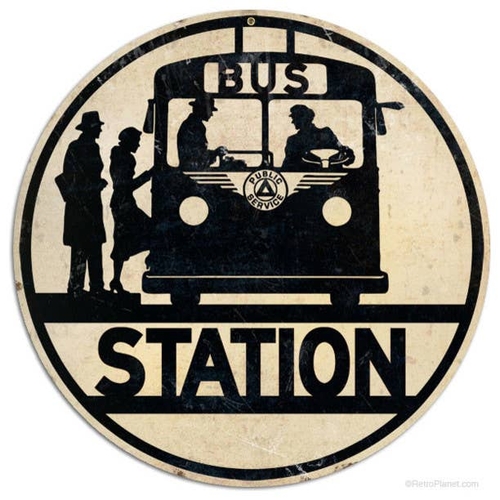 3 Inch Cloth Patch Bus Station
