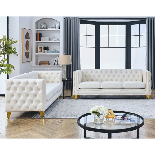 {Contact us for 3D modeling} Velvet Sofa for Living Room,Buttons