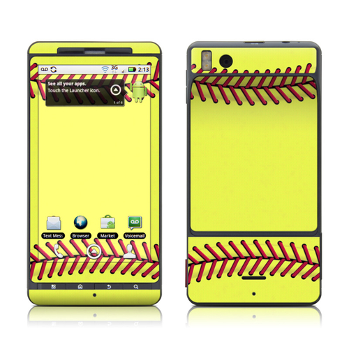 DecalGirl MDRX-SOFTBALL Motorola Droid X Skin - Softball