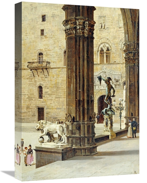 Global Gallery GCS-267772-22-142 22 in. La Loggia Dei Lanzi, Flore