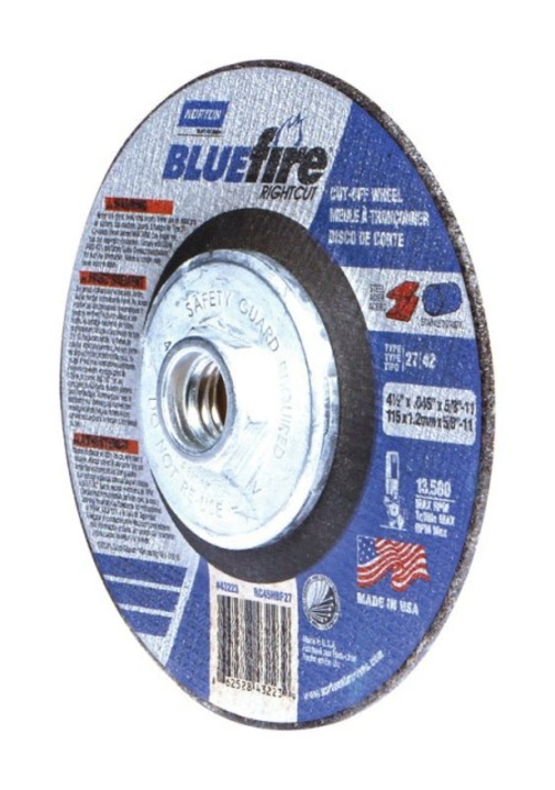 Norton 66252843223 Cut & Off Grinding Wheel - 4.5 x 0.45 x 0.625 i