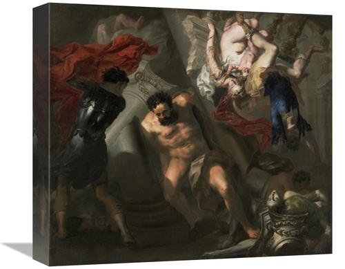 Global Gallery GCS-456174-16-142 16 in. The Death of Samson Art Print 