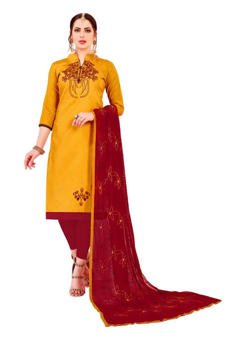 Generic Women's Glaze Cotton Salwar Material