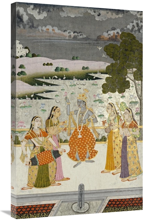 Global Gallery GCS-267736-36-142 36 in. Krishna with the Gopis Art Pri