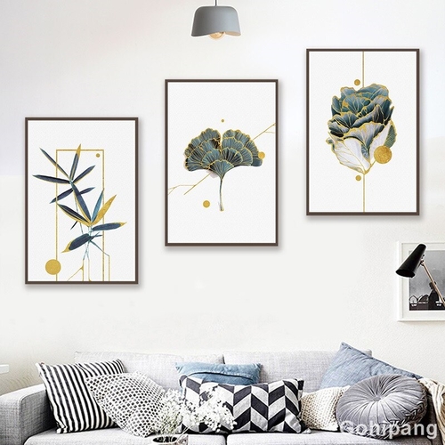 Chinese Art Abstract Painting Plant Flowers