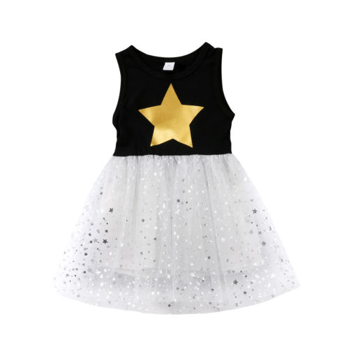 Toddler Kids Baby Girls Tutu Dress Sleeveless