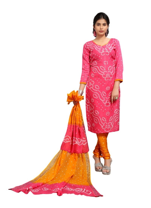 Generic Women's Satin Cotton Salwar Material