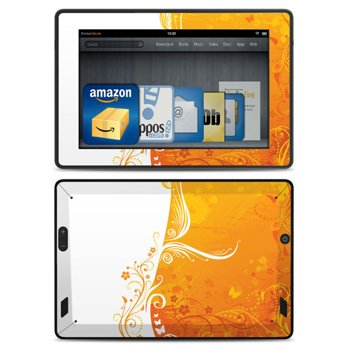 DecalGirl AKHD-ORANGECRUSH Amazon Kindle Fire HD Skin - Orange Crush