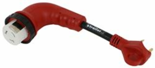 Valterra A103050D90 12 in. 90 deg 50A LED RV Power Cord Detachable Ada