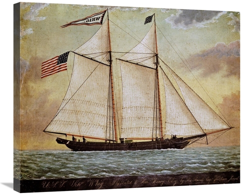 Global Gallery GCS-267633-30-142 30 in. The Schooner Whig Art Print - 