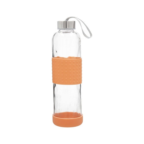 Water bottle Quid Orange Glass (0,6 L)