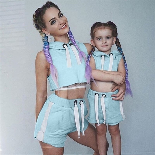 Pudcoco Summer High Quality Mother Daughter Family