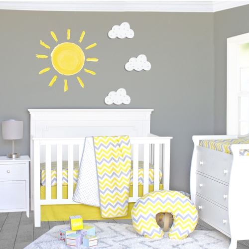 Pam Grace Creations BDNB-3-Sunshine Sunshine Crib Bedding Set  Yellow 