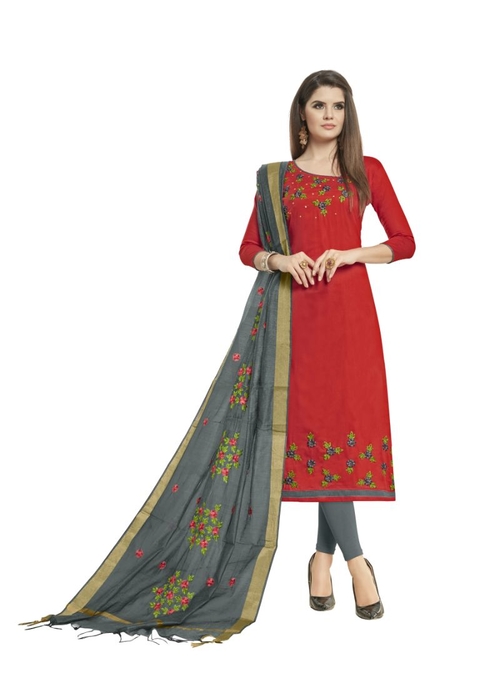 Generic Women's Slub Cotton Salwar Material