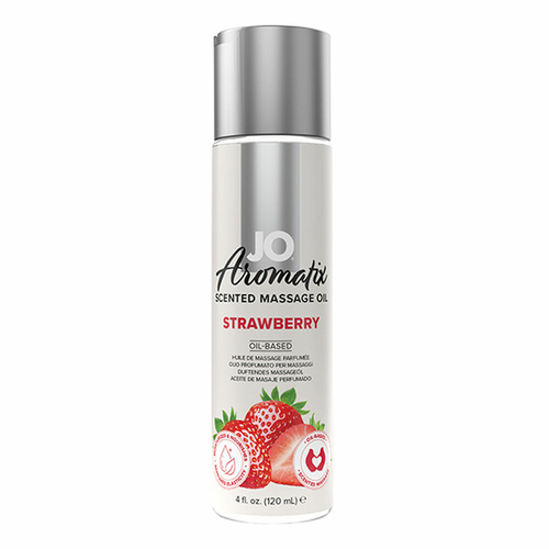 Erotic Massage Oil Aromatix Scented System Jo Strawberry 120 ml