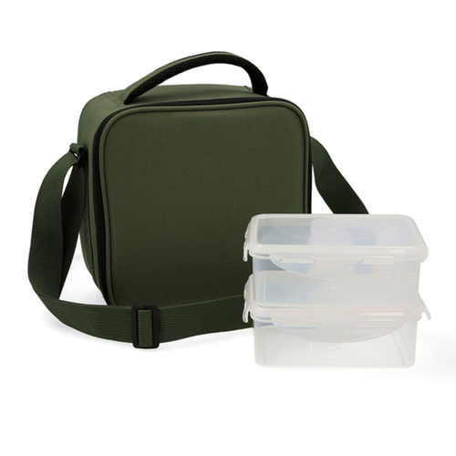 Lunch box Quid Go! Polyester Green (22 x 13 x 22 cm)