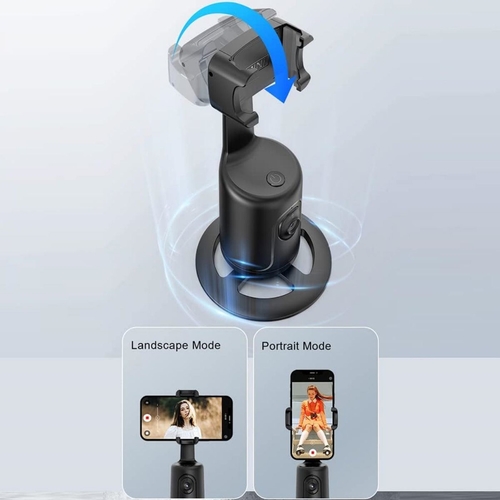 Auto Face Tracking Tripod - 360° Rotation Auto Tracking Phone Holder,