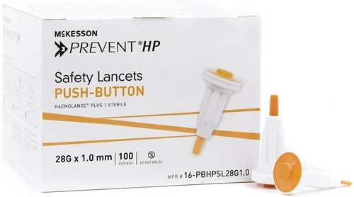 Case of 200 Push Button Activated Lancet. Gentle Incision Device Blade