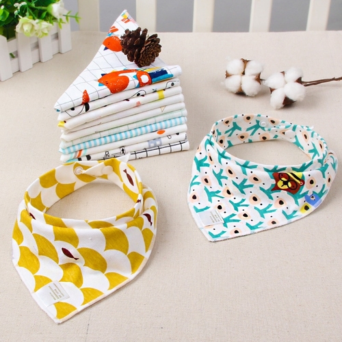 Baby Bandana Bibs Babador Feeding Baby Cotton Bib