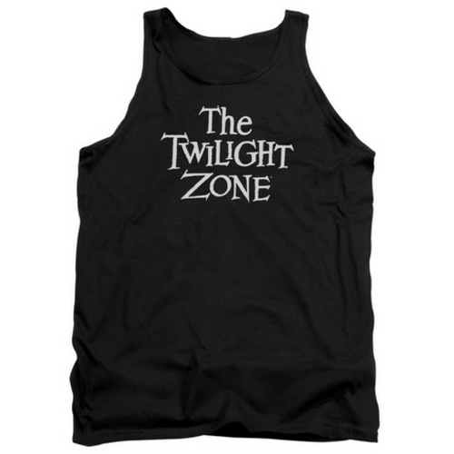 Trevco Twilight Zone-Logo - Adult Tank Top - Black- Large