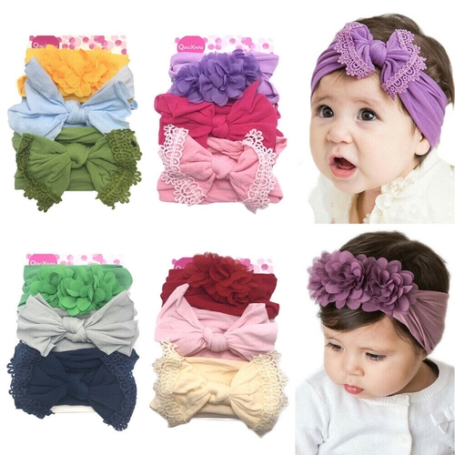 3pcs/Sets Cute Kids Girl Boys Baby Headband Infant