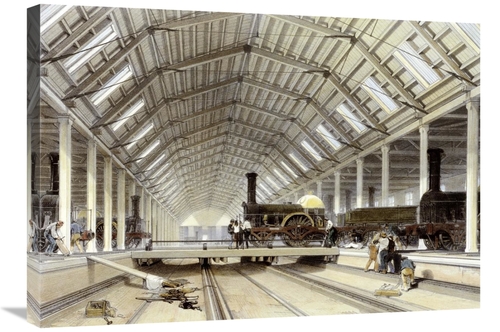 Global Gallery GCS-267764-30-142 30 in. Engine House, Swindon Art 