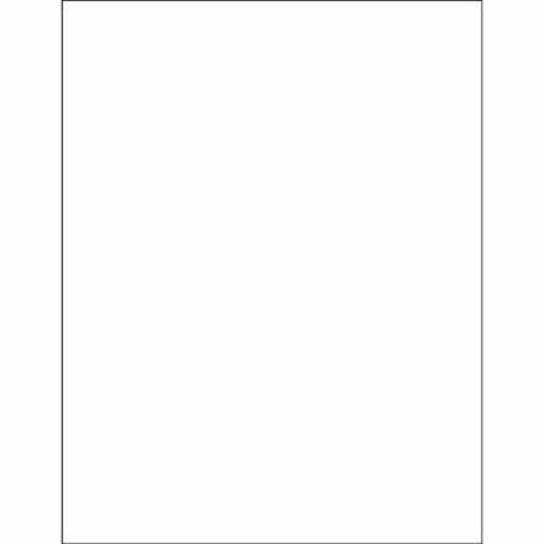 Box Partners LL293 8.5 x 11 in. Opaque White Blockout Laser Labels - P